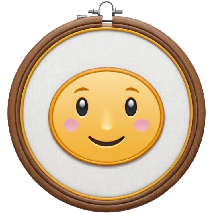 embroidery hoop emoji