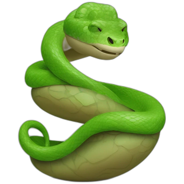 World top on snake head emoji
