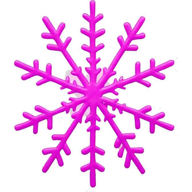 pink snowflake  emoji