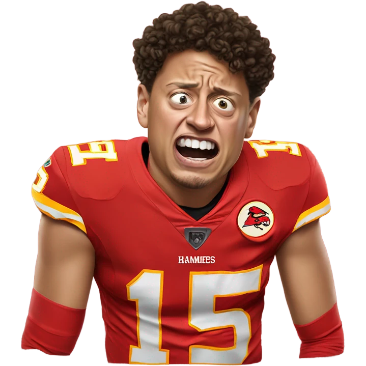 Patrick Mahomes crying  emoji