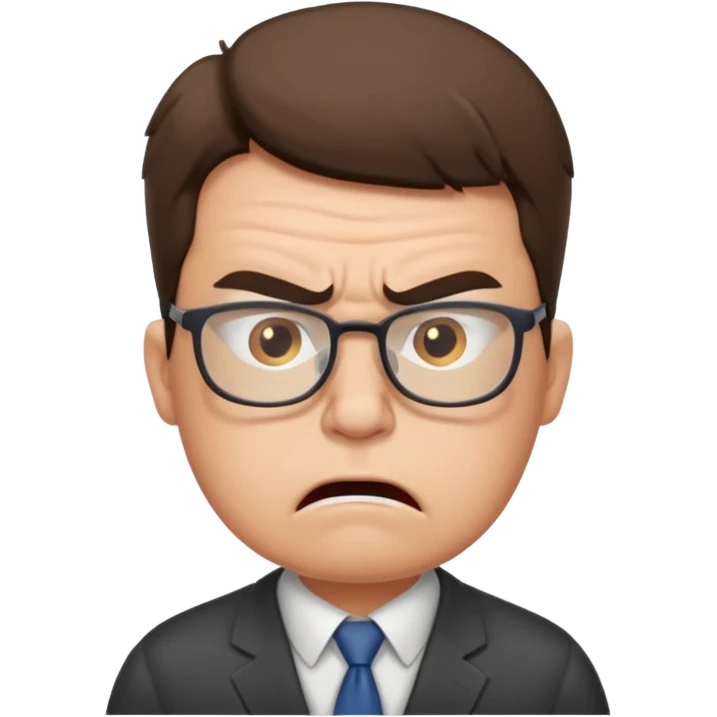 an angry office worker emoji