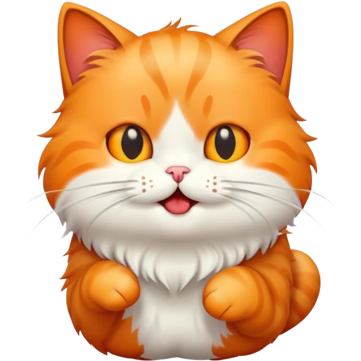 The cat burps emoji
