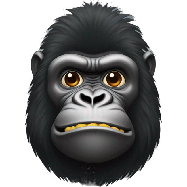 Black gorila emoji