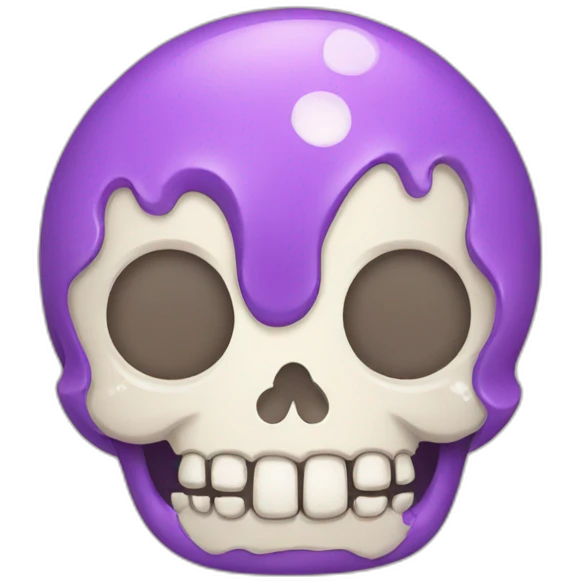 kawaii skull emoji