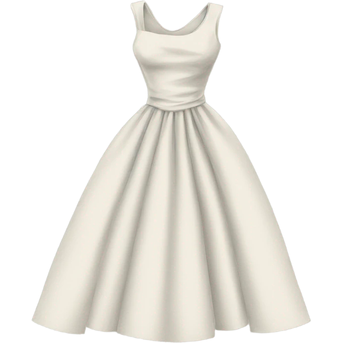 drawing of a dress on a paper emoji