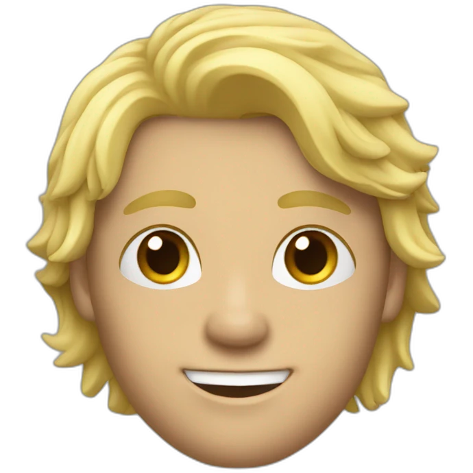 Joueur de foot blond emoji