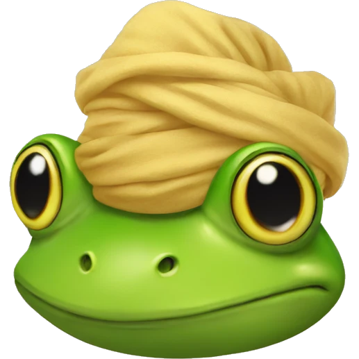 Frog in a turban emoji