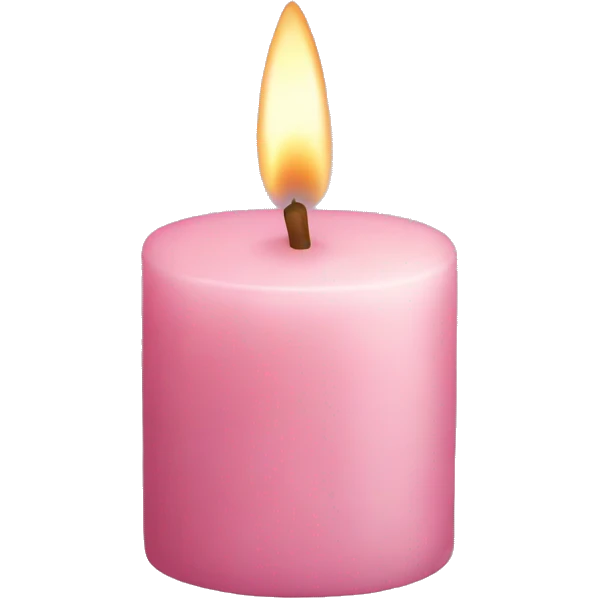 light pink candle emoji