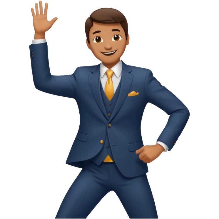 The stepper, an emoji of a man dancing emoji