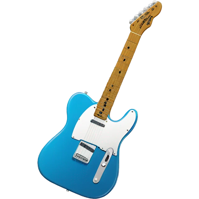 Blue fender telecaster guitar  emoji