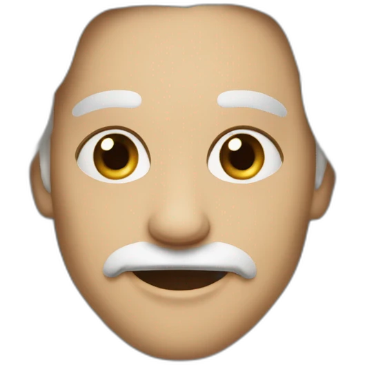 мужчина с черными волосами и бородой  emoji