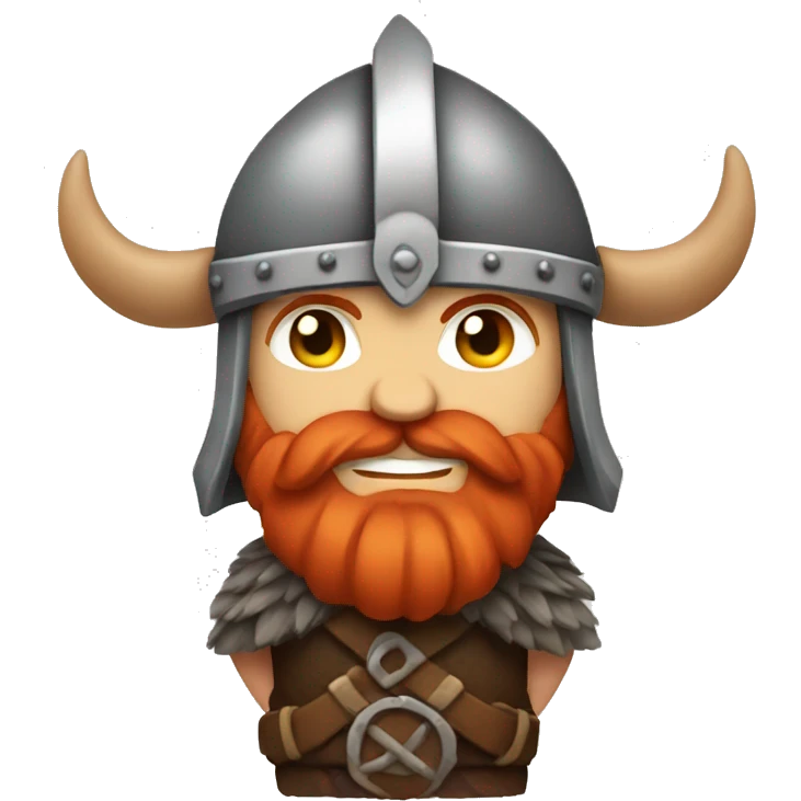 Red head viking emoji