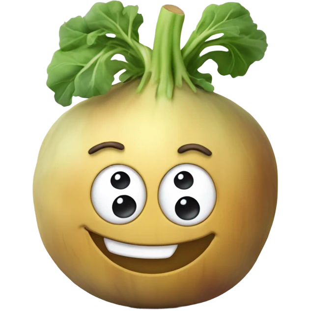 Rutabega with a smile emoji