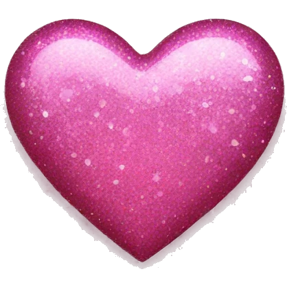 Pink glitter heart  emoji