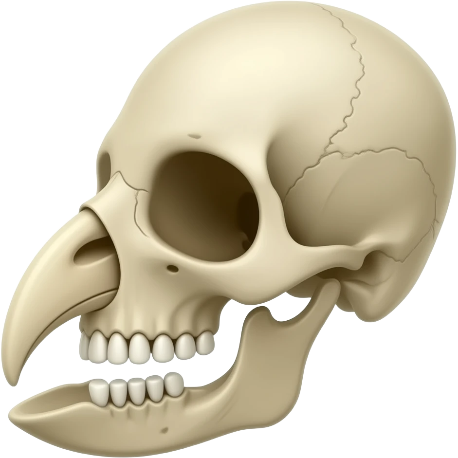 skull of a bird emoji