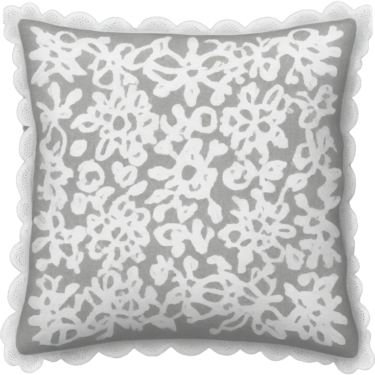 white lace pillow emoji