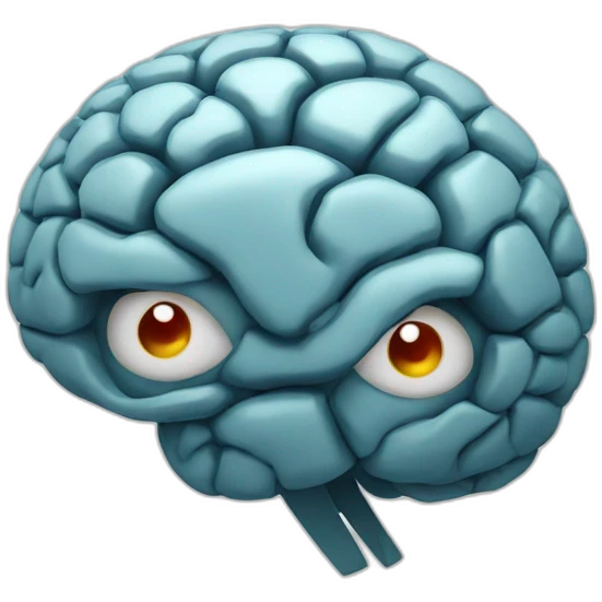 Brain with aperture emoji