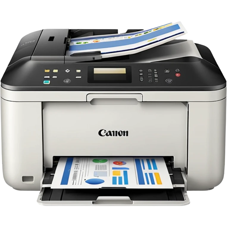 Canon pixma Printer white closed  emoji