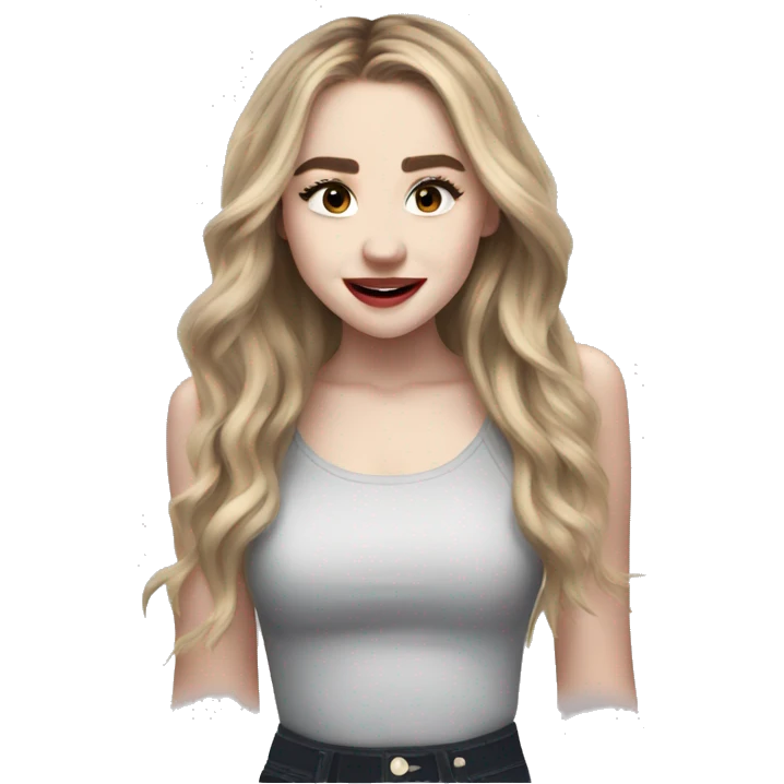 Sabrina Carpenter singing emoji