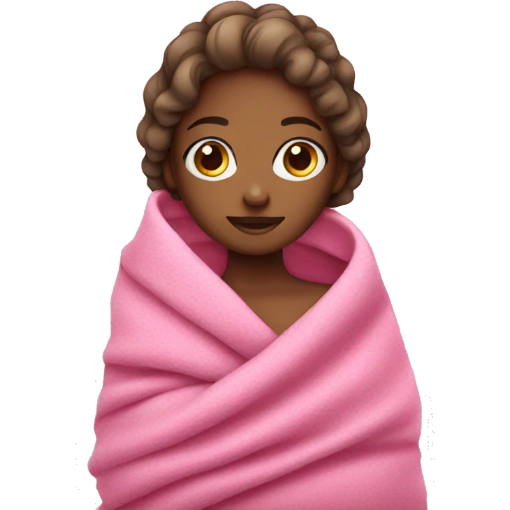 Pink blanket girl emoji