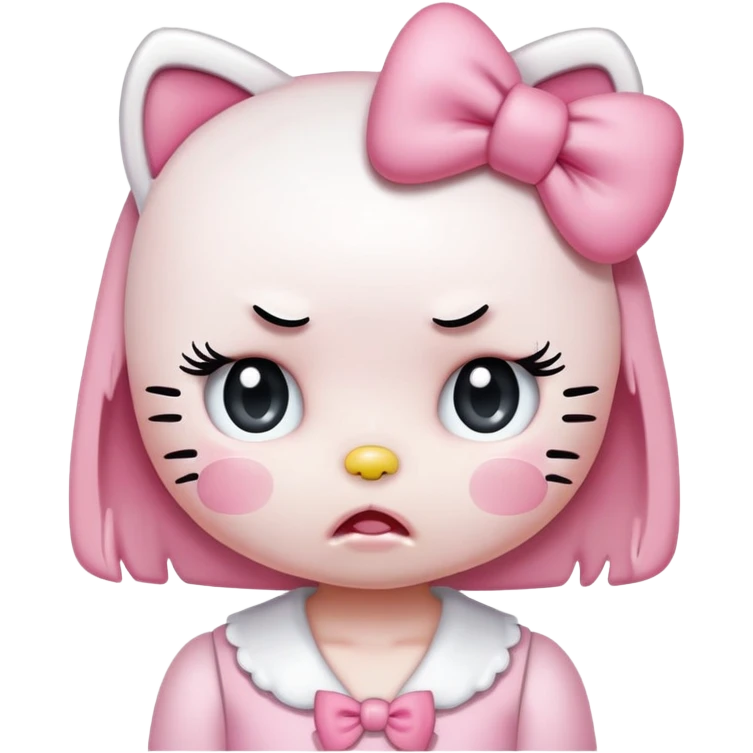 Hello kitty crying emoji