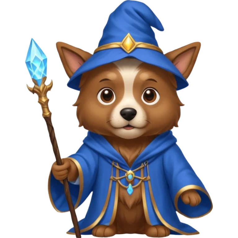 Dog wizard emoji