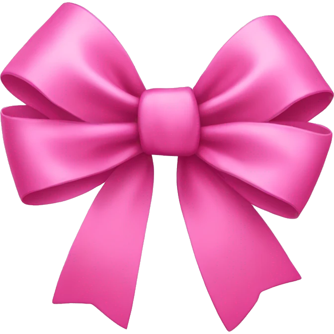 Pink bow emoji