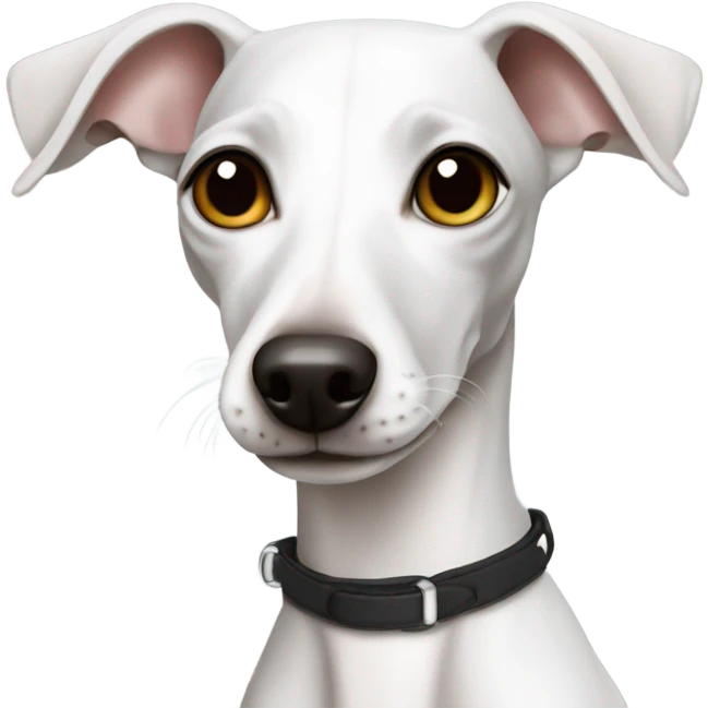 White Italian greyhound  emoji