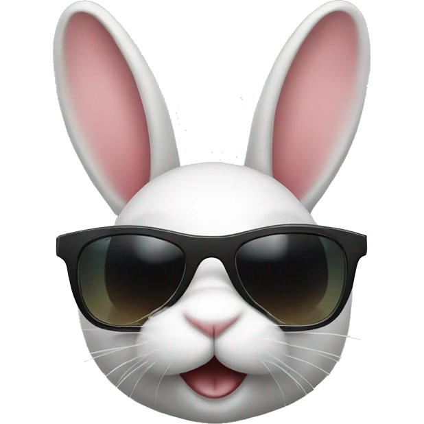 Bunny wearing sunglasses  emoji