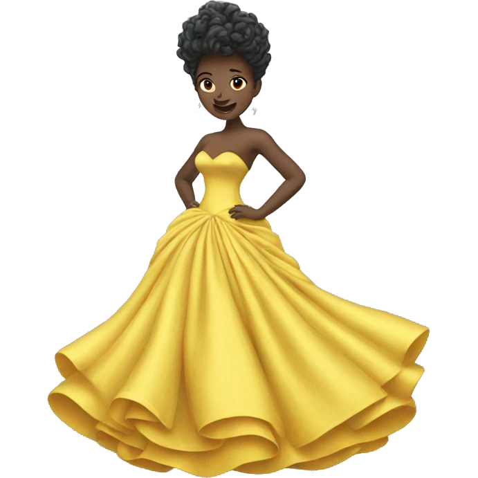 Tornado in a ball gown  emoji