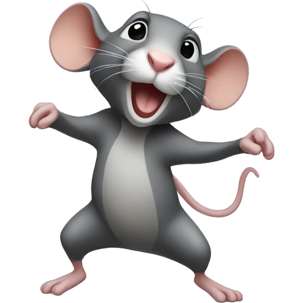 Dancing rat emoji