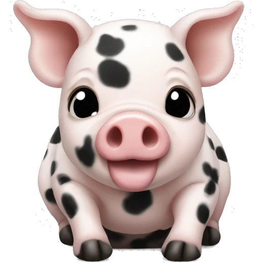 Minipig with black spots emoji