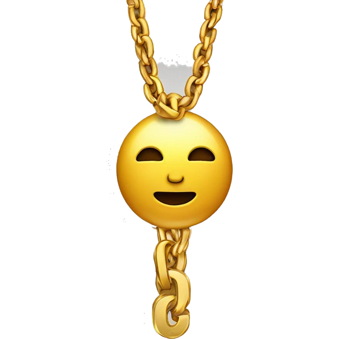 two quarters with a gold chain emoji