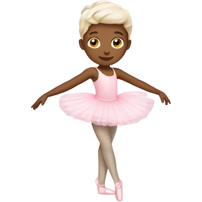Soft pink ballerina boy emoji