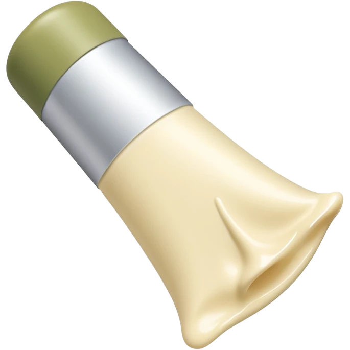Cream in pale olive tube emoji