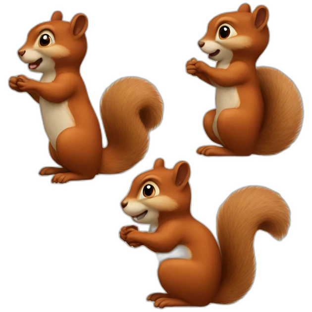 2 squirrels emoji