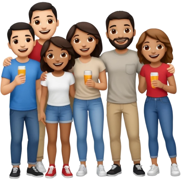 amigos puerto riqueños fuera del campus emoji