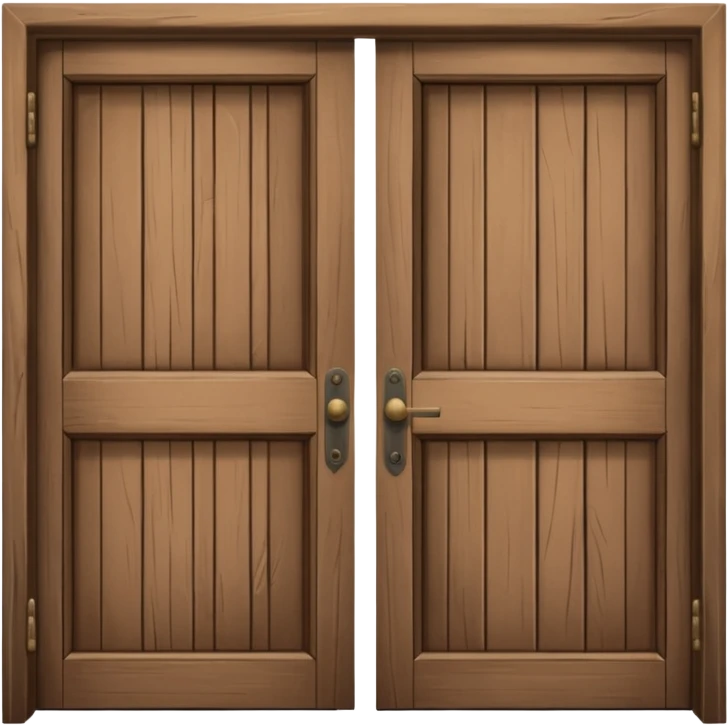 wide open wooden door emoji