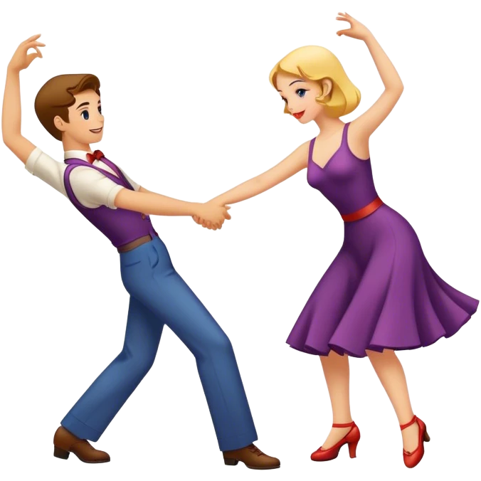 Swing dance emoji