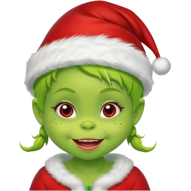 Grinch baby girl emoji