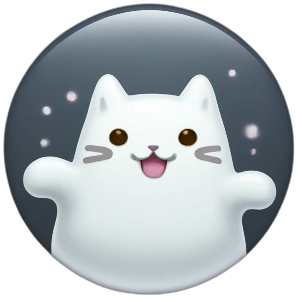 ghost pusheen button emoji