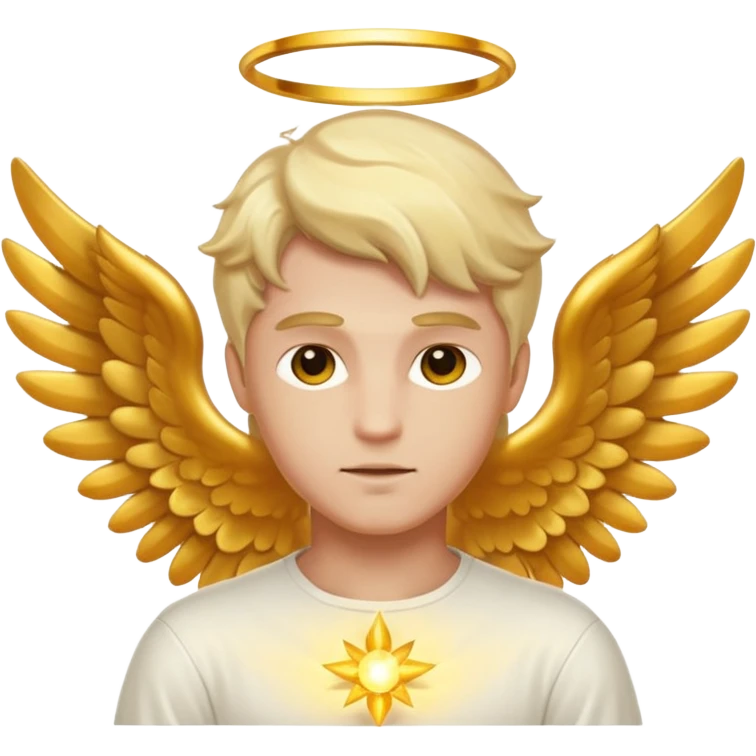 Healer male angel emoji