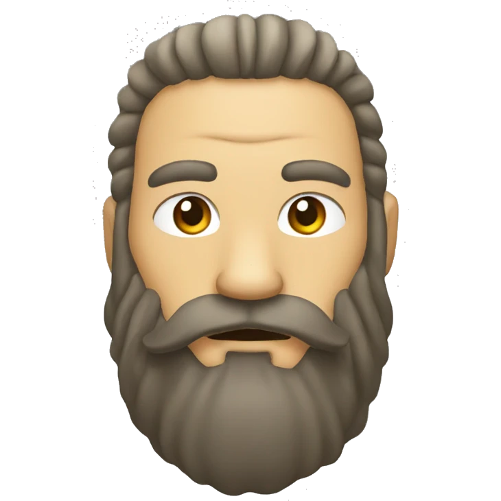 Komodo with beard emoji