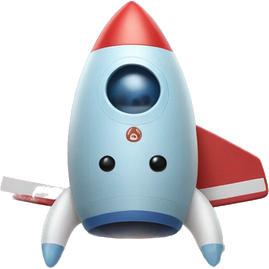 stitch in a rocket emoji