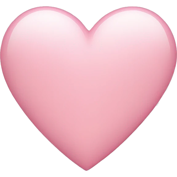 Light pink heart emoji