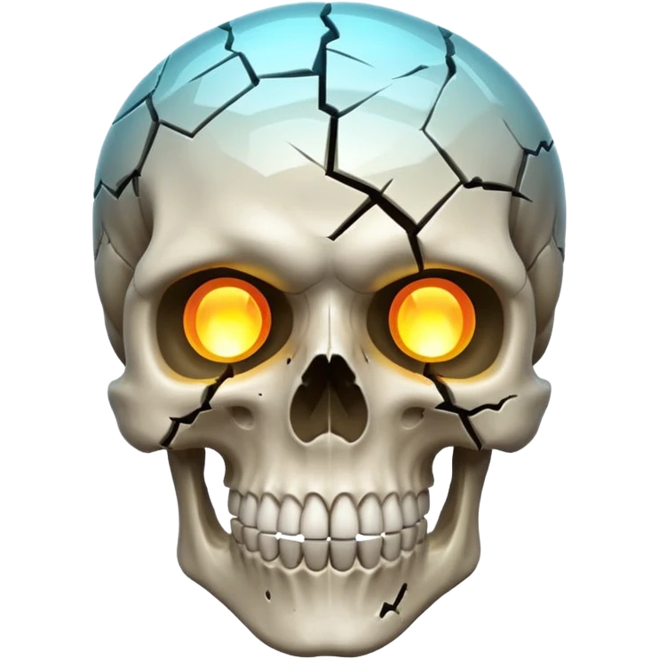 Mind blowing skull emoji
