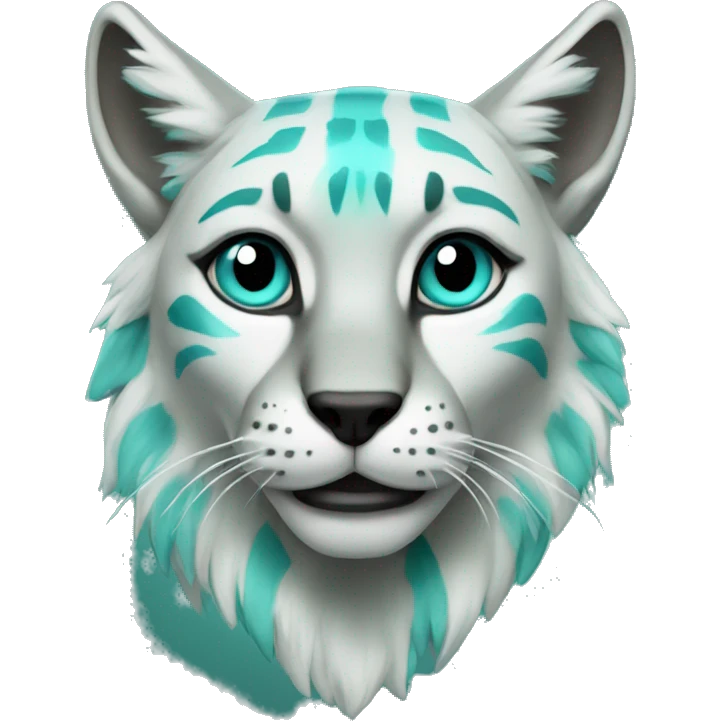 turquoise lynx emoji
