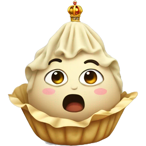 dumpling whith crown emoji