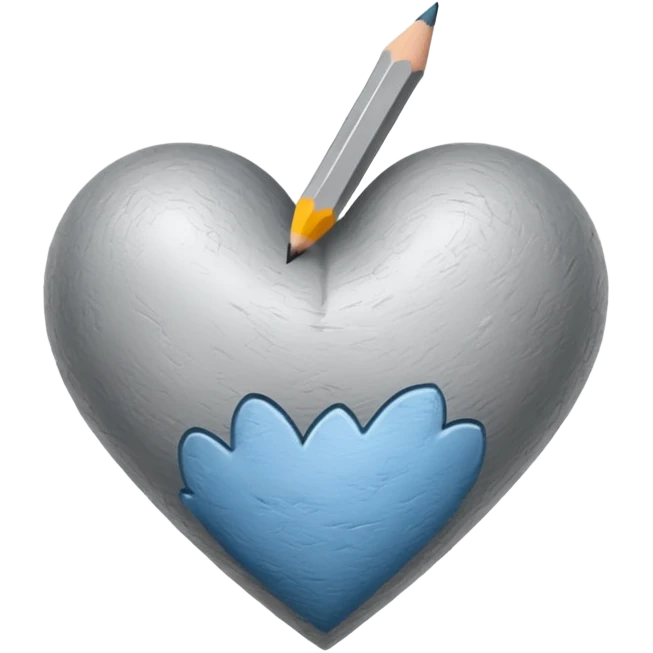 pencil draw heart emoji