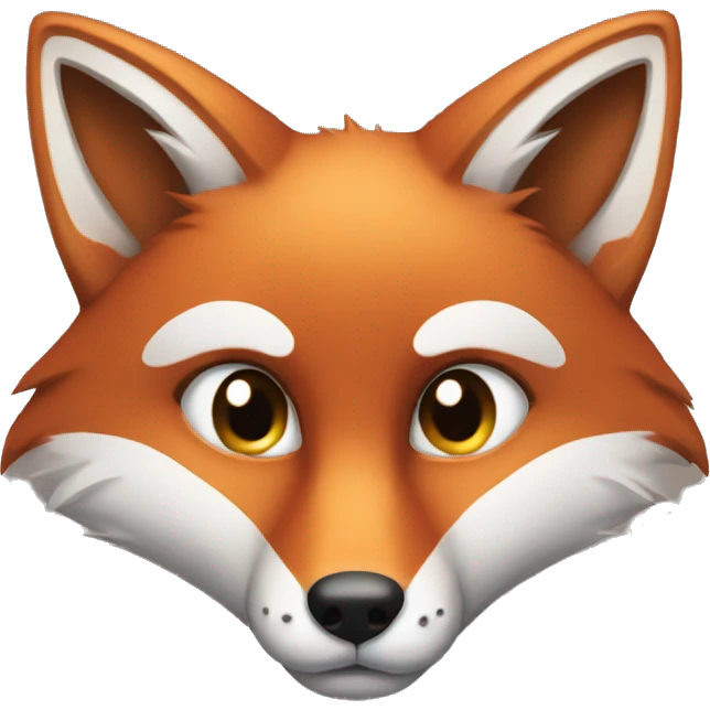 Fox has sleepy eyes emoji